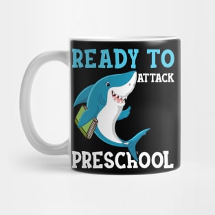 Kids Shark Ready To Attack preschool First Day of School Mug